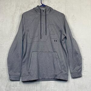 Under Armour Cold Gear Women's Hoodie Sweatshirt Sz M Medium Gray Loose Fit